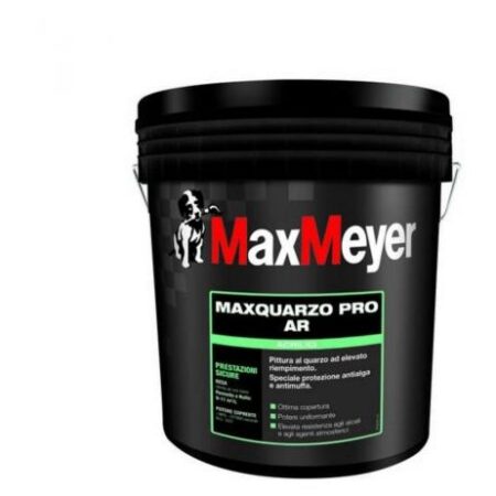 MAXQUARZO PRO AR PITTURA QUARZO ALTO RIEMPIMENTO ANTIMUFFA BIANCO MAX MEYER 1 lt