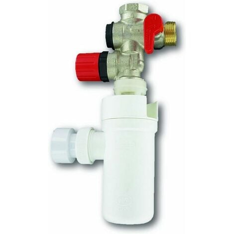 Gruppo di sicurezza 889 3/4" (20x27) diritto NF con scarico