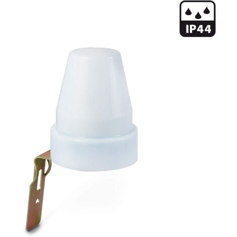 VELAMP MS012 Interruttore Crepuscolare per Uso Esterno IP44, Bianco