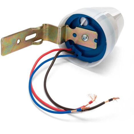 VELAMP MS012 Interruttore Crepuscolare per Uso Esterno IP44, Bianco