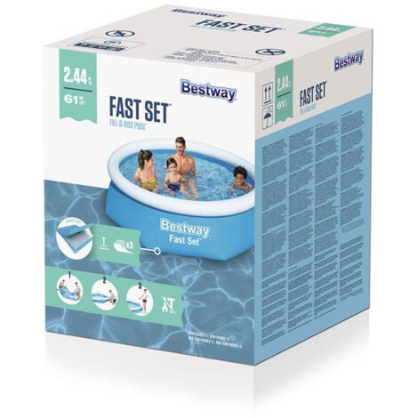 PISCINA FAST SET 57448 BESTWAY • CM 244 H.CM 61