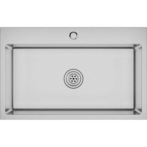 Lavello da Cucina Lavandino Cucina - Lavorato a Mano in Acciaio Inox BV818987 - BonneVie