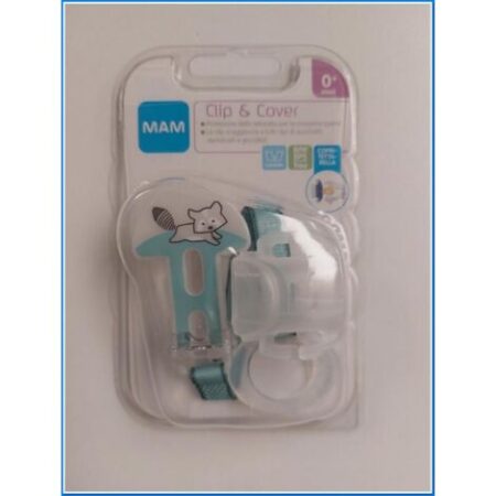 Catenella  Clip & Cover Porta Succhietto Azzurro