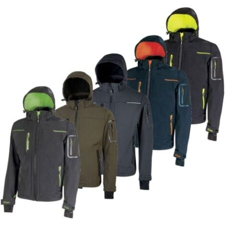 Giacca softshell da lavoro U-Power Space - M - Anthrazit/Grüne