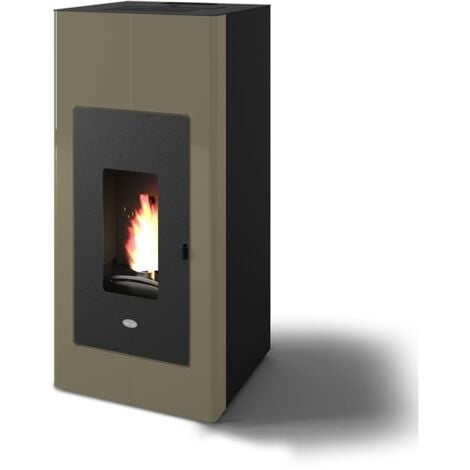 Stufa pellet idro 17,5 kw Ilaria Punto Fuoco - Termostufa -  - Nero