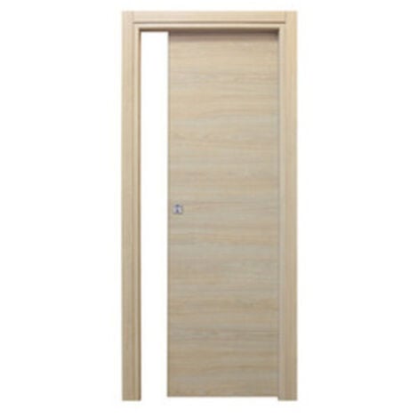 PORTA MOD. MICROTEC SCORRIMENTO ROVERE SBIANCATO 210X80  S/MANIGLIE