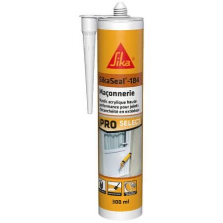 SIKA SikaSeal-184 Mastice siliconico per muratura - Bianco - 300ml