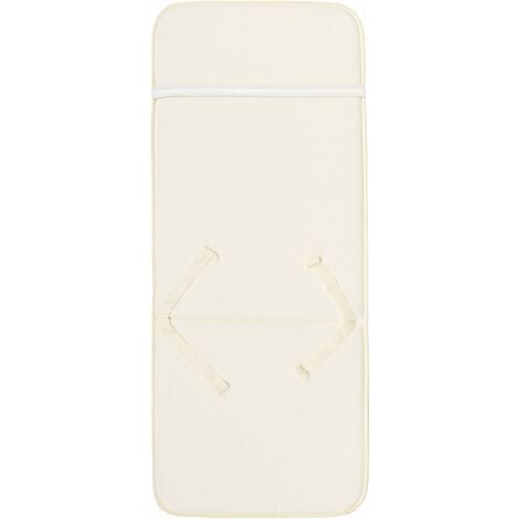 Cuscino Giardino Sedia Copripoltrona Coprisedia Pieghevole Morbido Écru 100% Made In Italy