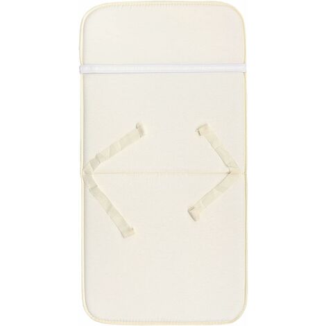 Cuscino Sedia Écru Imbottito Pieghevole Coprisedia Morbido Poltrona Giardino 100% Made In Italy