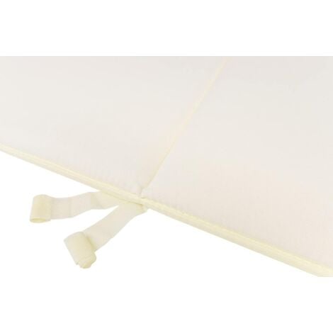 Cuscino Sedia Écru Imbottito Pieghevole Coprisedia Morbido Poltrona Giardino 100% Made In Italy