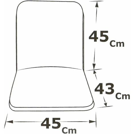 Cuscino Sedia Écru Imbottito Pieghevole Coprisedia Morbido Poltrona Giardino 100% Made In Italy