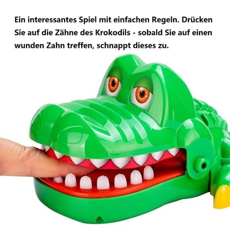 Giochi di denti di coccodrillo per bambini, giochi divertenti con dita casuali mordaci, giochi per famiglie, giochi di società, ragazze e ragazzi, regali per bambini (coccodrillo (finestra)