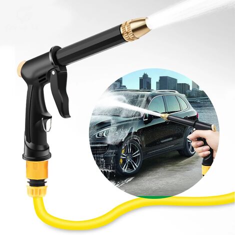 Kit di strumenti per il lavaggio e la pulizia dell'auto, pistola ad acqua ad alta pressione, getto per tubo da giardino, ugello per tubo, lancia per schiuma 1 pezzo (tubi dell'acqua e altri accessori
