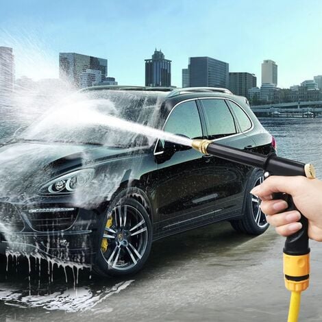 Kit di strumenti per il lavaggio e la pulizia dell'auto, pistola ad acqua ad alta pressione, getto per tubo da giardino, ugello per tubo, lancia per schiuma 1 pezzo (tubi dell'acqua e altri accessori