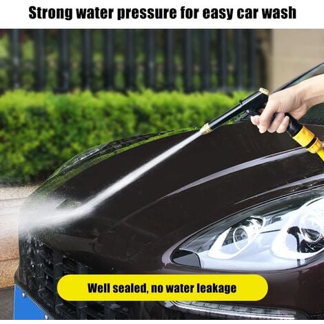 Kit di strumenti per il lavaggio e la pulizia dell'auto, pistola ad acqua ad alta pressione, getto per tubo da giardino, ugello per tubo, lancia per schiuma 1 pezzo (tubi dell'acqua e altri accessori