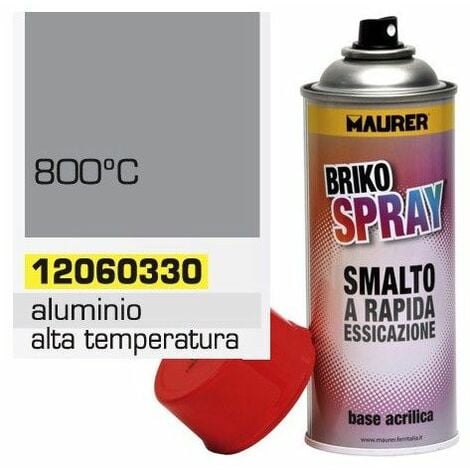 Vernice Spray Resistente Alte Temperature Alluminio 400 ml.