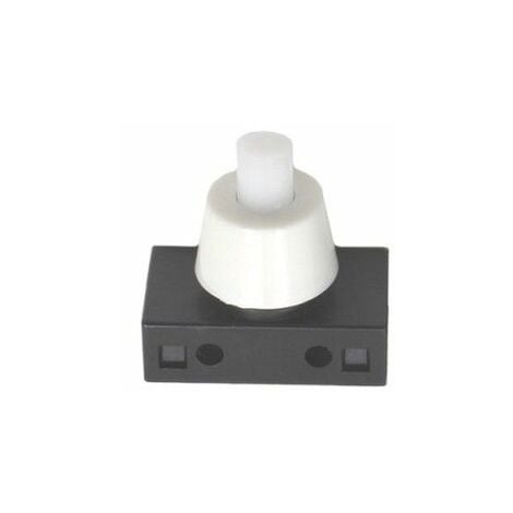 Interruttore a pulsante unipolare 2A 250V Bianco