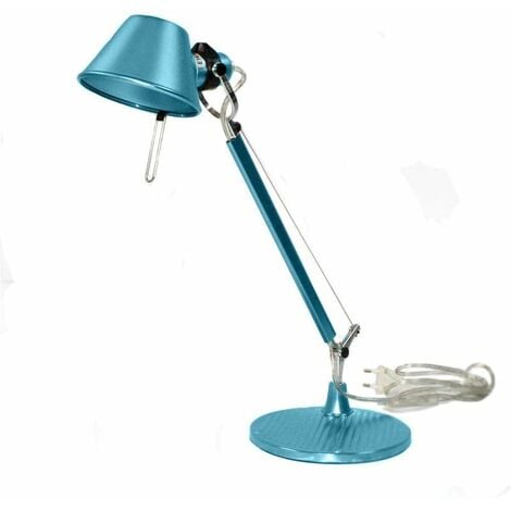 Lampada da scrivania snodata blu