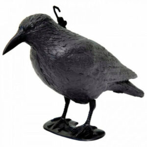 STATUA SPAVENTAPASSERI CORVO 35CM STATUA DISSUASORE SPAVENTA PASSERI PICCIONI COLOMBI
