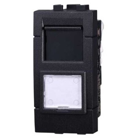 Presa rete dati RJ45 UTP cat.6 compatibile Bticino Livinglight colore nero