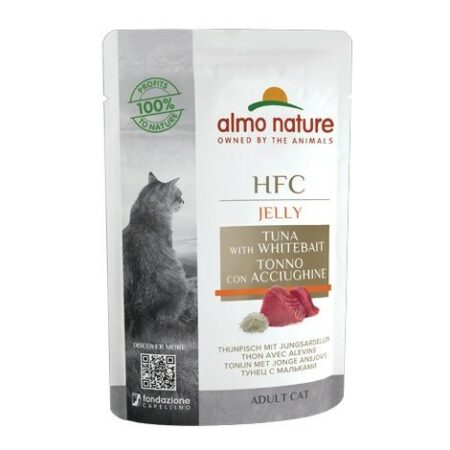 Almo Nature HFC Jelly per Gatto da 55 gr  Tonno e Acciughine