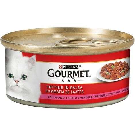 Gourmet Red Fettine per Gatto da 195 gr  Verdure Manzo e Fegato