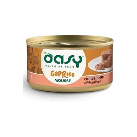 Oasy Natural Mousse per Gatto da 85 gr  Salmone
