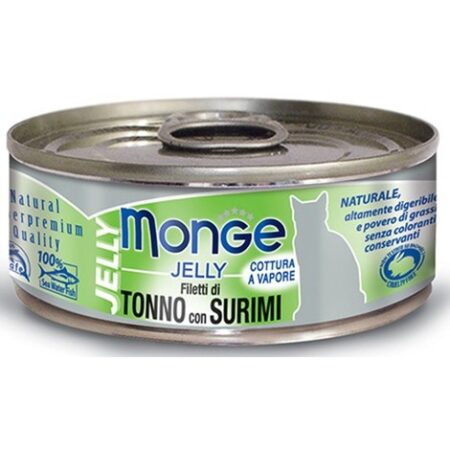 Monge Natural Superpremium Jelly聽per Gatto da 80 gr  Tonno e Surimi