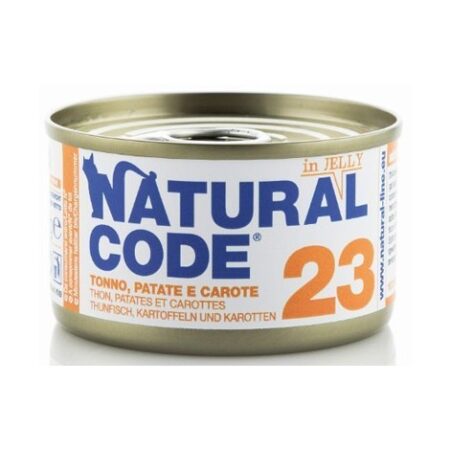 Natural Code per Gatto da 85g | 23 - Tonno Patate e Carote