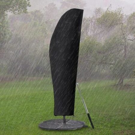 Grande copertura per ombrellone a sbalzo 3 x 4 m con asta telescopica Copertura per ombrellone da giardino impermeabile anti-UV