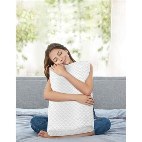 FREOSEN Cuscino Ergonomico in Memory Foam, Cuscino Cervicale con Fodera Lavabile Ipoallergenica, 63x43CM