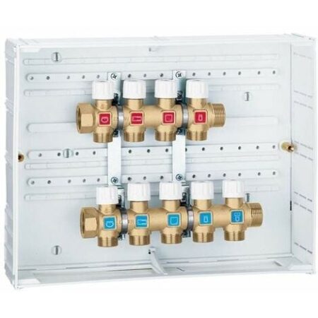 Collettori di distribuzione idrosanitaria preassemblati Caleffi 360  360043