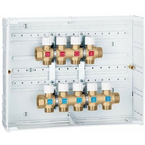 Collettori di distribuzione idrosanitaria preassemblati Caleffi 360  360043