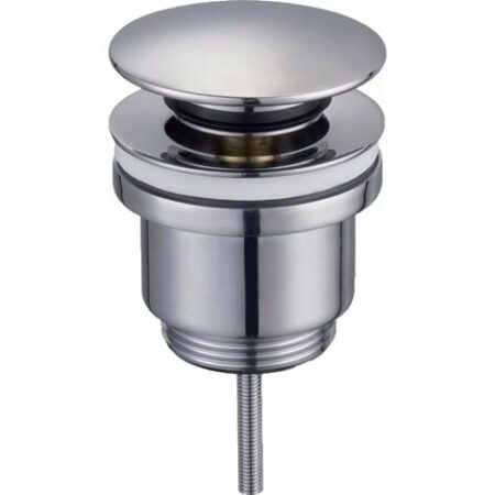 Piletta di scarico click-clack modello tondo universale Tecom PCU  Cromo