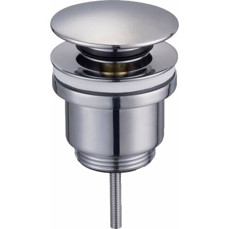Piletta di scarico click-clack modello tondo universale Tecom PCU  Cromo