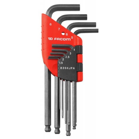 Set di 9 chiavi a testa sferica lunga FACOM - 83SH.JPAAPF