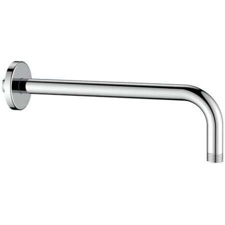 Braccio doccia tondo con rosone lungo 30 cm