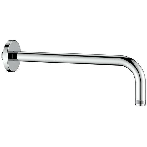 Braccio doccia tondo con rosone lungo 30 cm