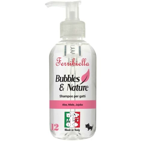Shampoo districante lucidante con aloe, miele e jojoba per gatti con pelo lungo 250 ml