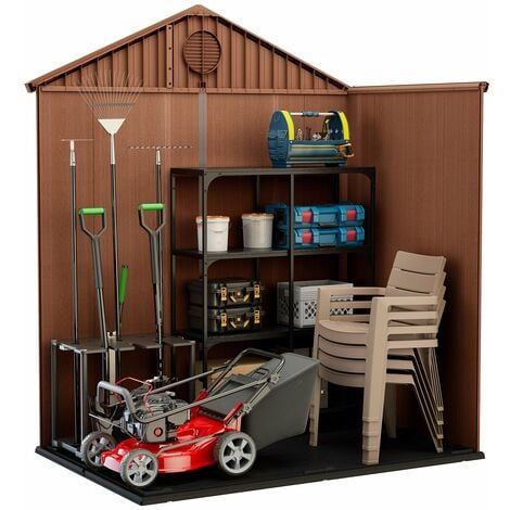 Casetta da Giardino Porta Attrezzi 190x122x221 cmin Evotech+ Keter Darwin 6x4 Marrone