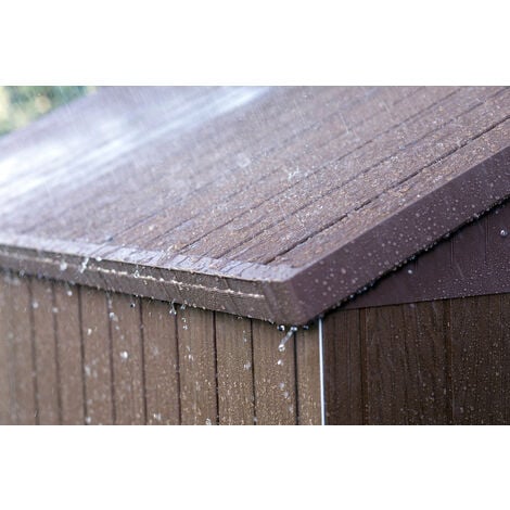 Casetta da Giardino Porta Attrezzi 190x122x221 cmin Evotech+ Keter Darwin 6x4 Marrone