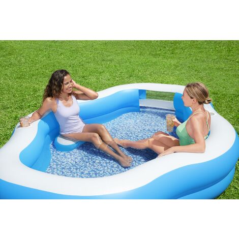 Piscina gonfiabile Splashview con sedute e portabicchieri  Bestway 54409