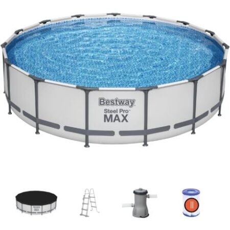 Piscina con struttura rotonda Steel Pro MAX 457x107 cm Bestway 56488