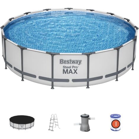 Piscina con struttura rotonda Steel Pro MAX 457x107 cm Bestway 56488