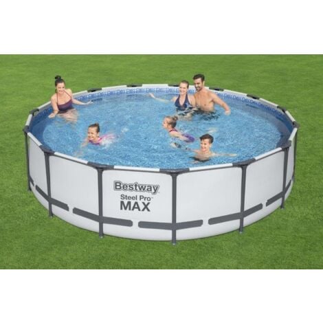 Piscina con struttura rotonda Steel Pro MAX 457x107 cm Bestway 56488