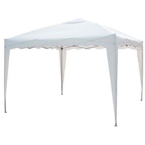 Gazebo pieghevole con struttura in acciaio con sacca inclusa per fiere e mercatini Camel - White - L300xP200xH max 260 cm