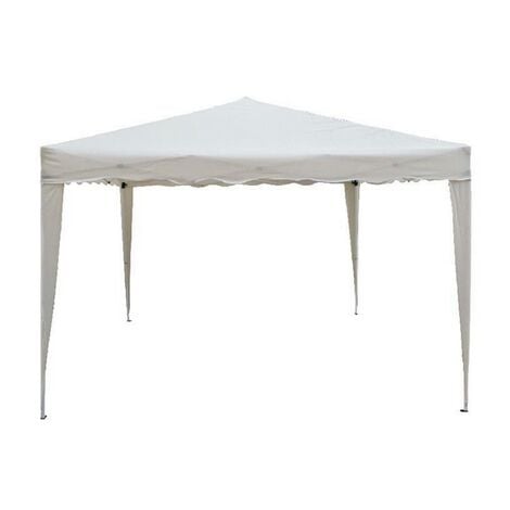 Gazebo pieghevole con struttura in acciaio con sacca inclusa per fiere e mercatini Camel - White - L300xP200xH max 260 cm