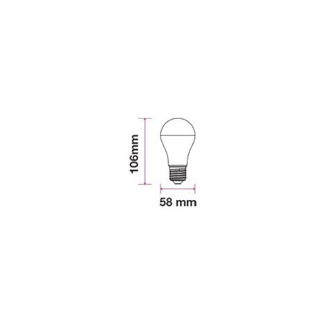 V-TAC PRO VT-210 Lampadina LED Chip Samsung E27 9W A+ A60 Bianco naturale - 4000K