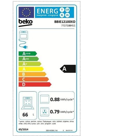 forno multifunzione integrato 72l 60cm acciaio inox - BBIE12100XD - beko