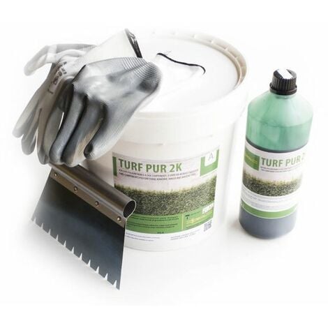 COLLA prato sintetico kit 10 kg erba artificiale manto tappeto giardino bicomponente